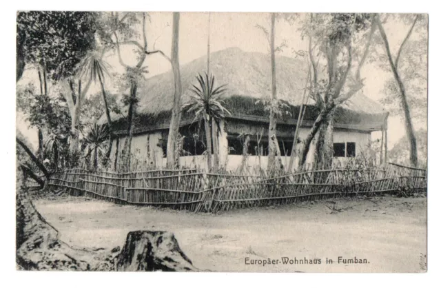 EHEMALIGE DEUTSCHE KOLONIEN KAMERUN .  Europäer Wohnhaus in Fumban