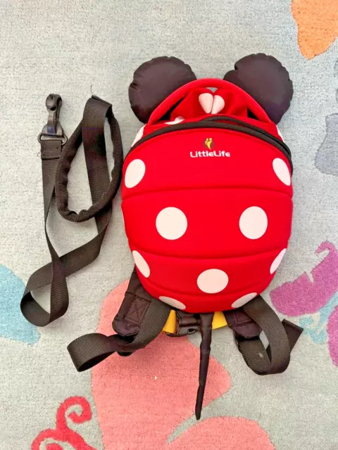 LITTLELIFE TODDLER MINNIE Mouse Backpack Safety Rein Children s