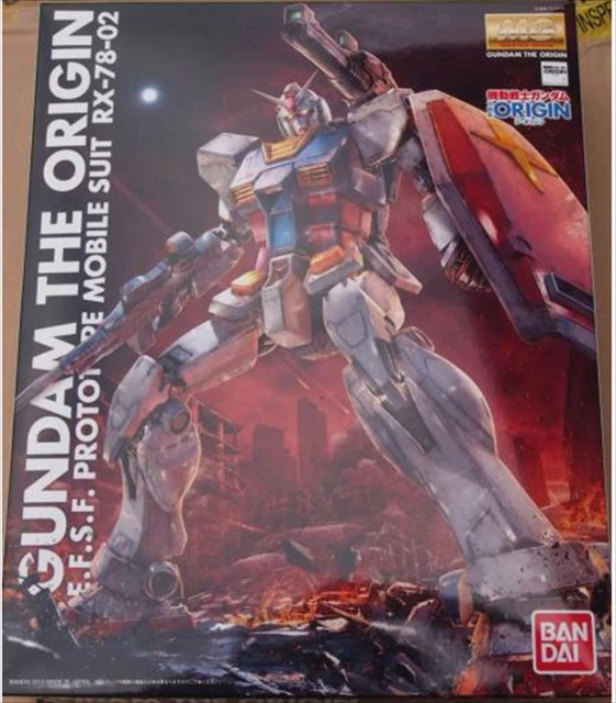 Bandai Maquette Gundam The Origin - Kit de maquette - MG 1/100 - RX-78-02 Gundam