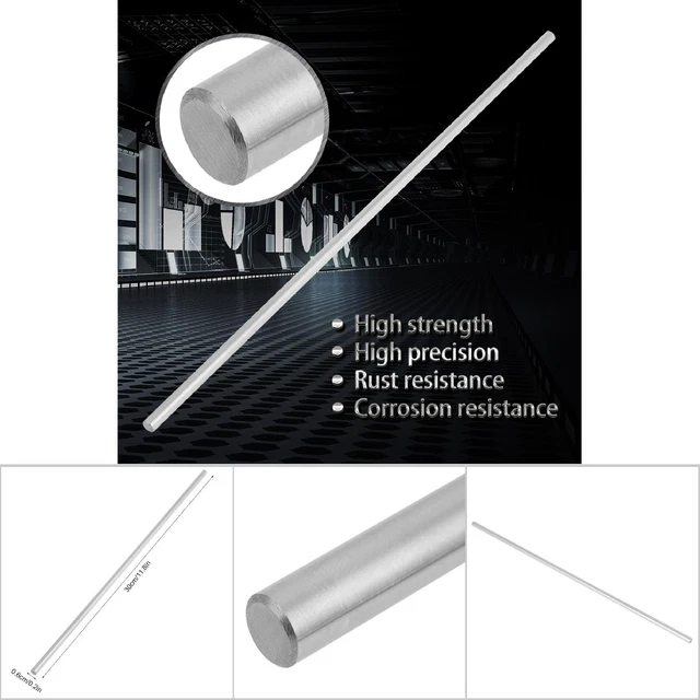1pc Bearing Steel Cylinder Rail Linear Straight Round Rod 6mm Diameter (300mm)