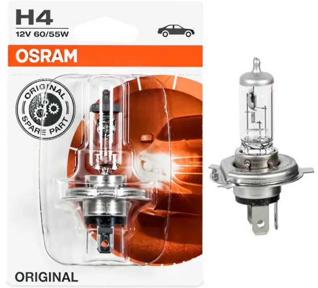 1X H4 12V 55W 60 Osram Ampoule P43t Lampe Phares Brun Laser
