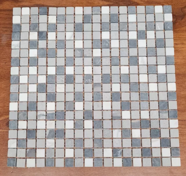 Piastrelle Marmo Mosaico Grigio Bagno Cucina Piscina Spa