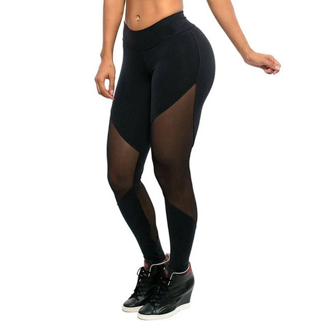 Pantalon de yoga taille haute maille joint quatre aiguilles six lignes pantalon