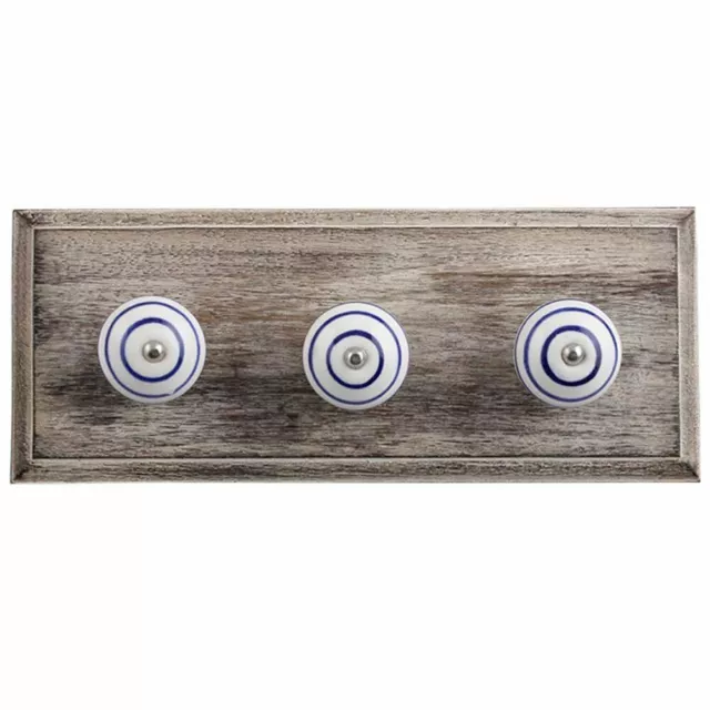 Antique Look Wood Key Hooks Wall Hangers Holders Hanging Coat Towel Clothes
