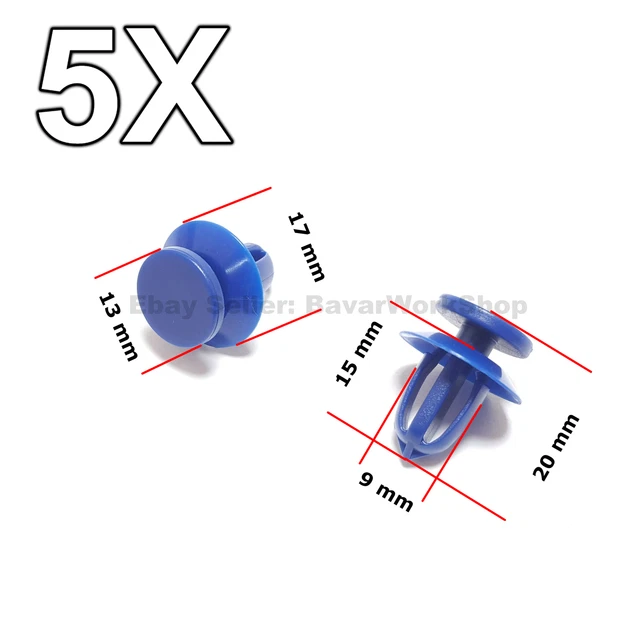 5X DOOR CARD Trim Clips, Door Trim Panel Retaining Clip for Vauxhall