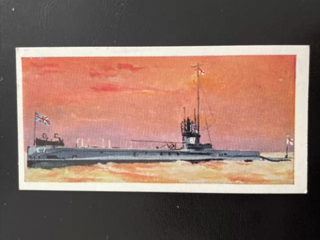 HMS 1902-1962 Lyons Tea Cards Series - Card No. 10 - HM Submarine E.7