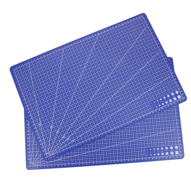 2 un. tapete de corte duradero de PVC A3 costura hágalo usted mismo grabado tabla de cortar cuero