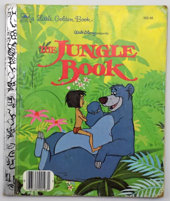 1967 - Walt Disneys The Jungle Book ~ Little Golden Book 103-56