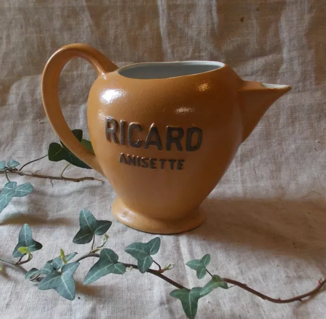 Ancien Pichet Publicitaire Ricard Anisette Bistro Cafe