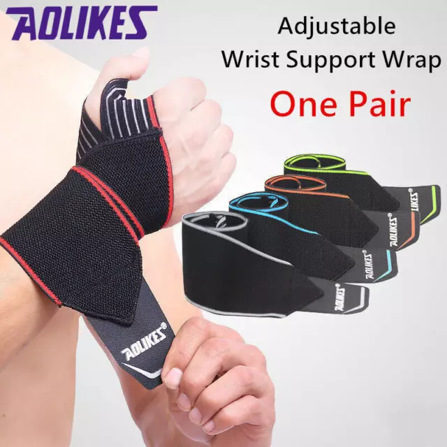 Wrist Support Adjustable Strap Compression Wrap Thumb Hand Protector Carpal AU