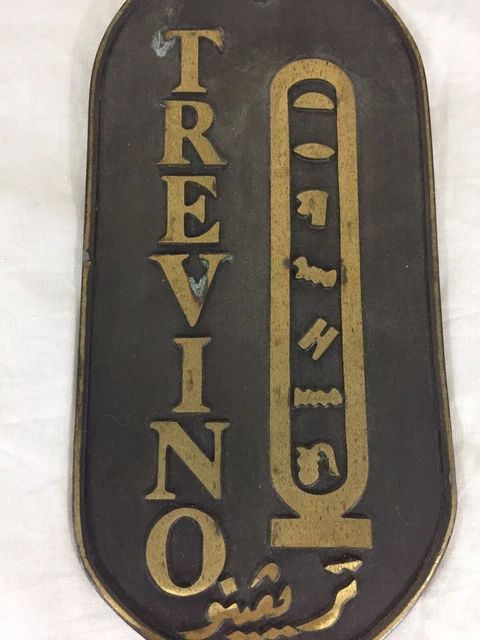 Personalized Name "Trevino" Egyptian Cartouche Hieroglyphics English Letters