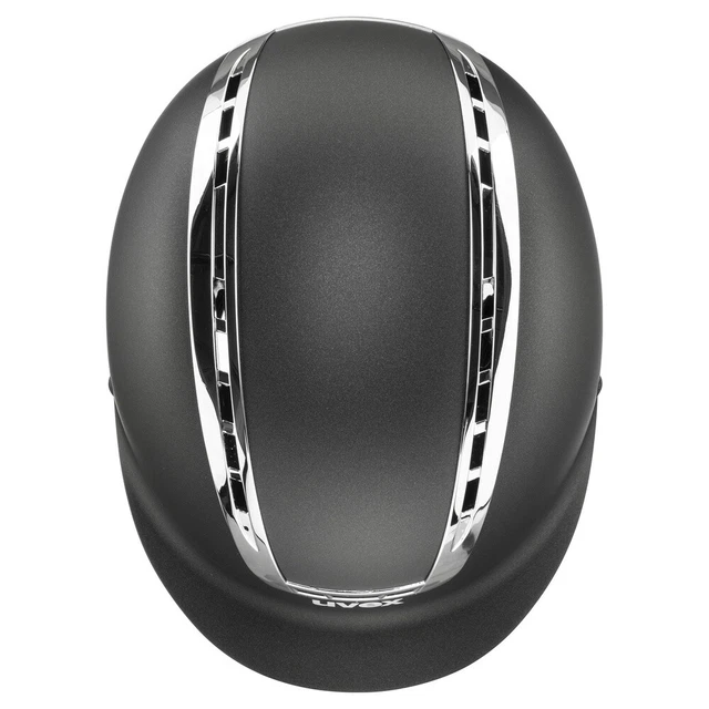 Reithelm SUXXEED Chrome Uvex black mat/silver Reitkappe schwarz Reiterhelm 3
