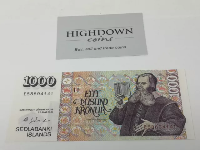 ICELAND: 1000 kronur banknotes circulated (left over holiday money) ISK (141)