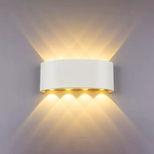 Lampada da parete moderna Hydong 8 W applique LED bianco lampada da parete su e giù alluminio LED Wa