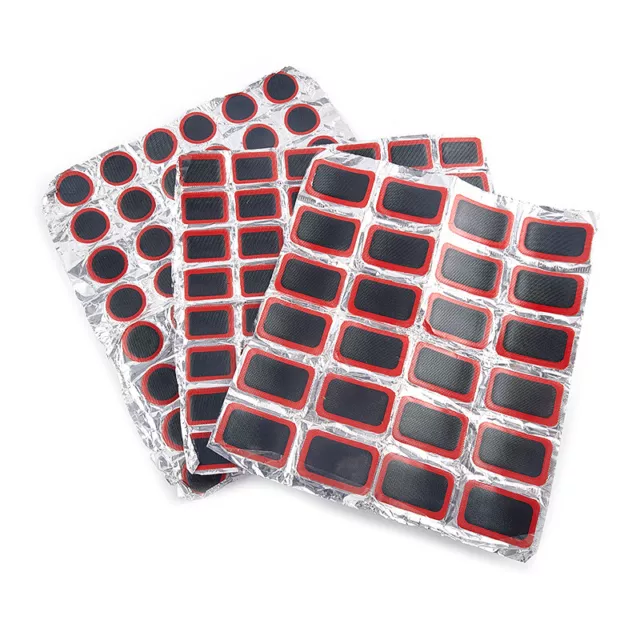 48pcs 25mm Round/Square Rubber Bicycle Tire Patch Cycling Bike Tire Tyre -lk