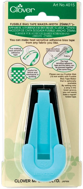 Clover Fusible Bias Tape Maker-1" - 3 Pack