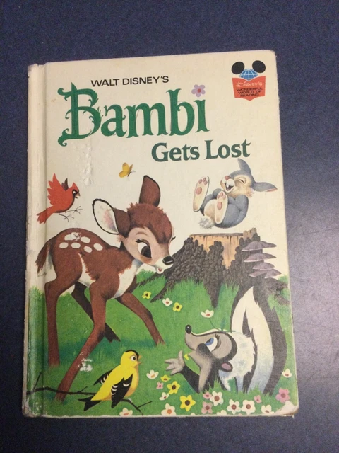 Walt Disney Wonderful World of Reading Bambi is Lost Book Vintage 1972