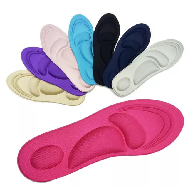 4D NEW Memory Foam Orthopaedic Shoe Insoles Pads Comfort Foot Feet Heel Unisex