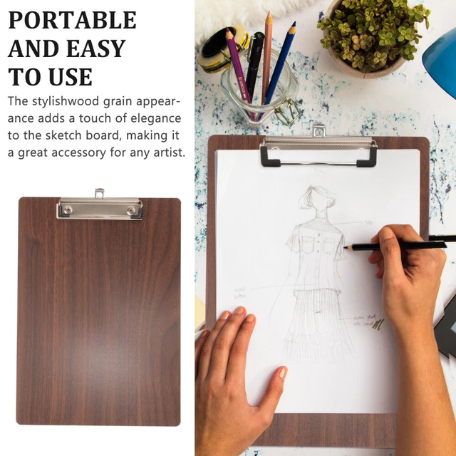 WOODEN TRAVEL LIGHTWEIGHT Drawing Board Sketching Clipboard EUR 14,69