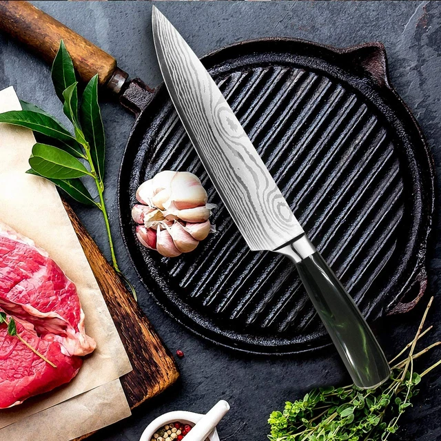 8 Zoll Profi Messer Chefmesser Universalmesser aus hochwertigem Carbon Edelstahl