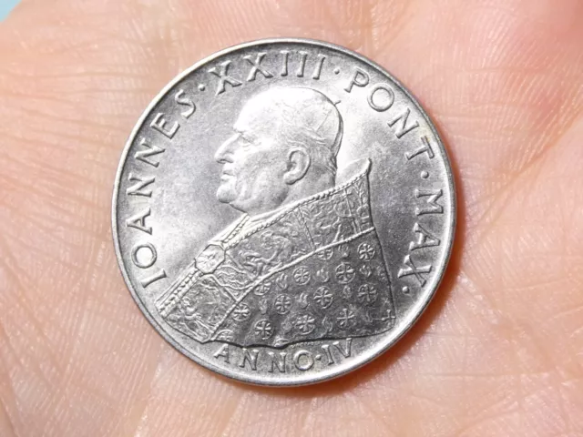 1962 Papa Giovanni XXIII Città del Vaticano 100 Lire Italia Moneta #GK3 3