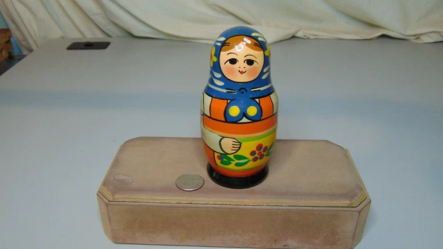 Les Pouponnières D'himmler PERZOE Poupées De Nidification Russes Traditionnelles En Bois, 5 Pièces Poupee Russe Noel