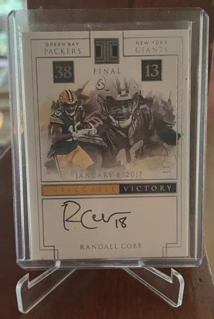 Randall Cobb Auto Impeccable Victory 11/25 Panini Impeccable No. IV-RCB.