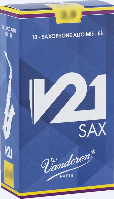Anche de saxophone Alto Mib/Eb Vandoren V21 - boite de 10 anches