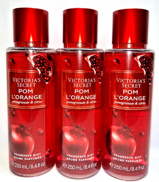 3 POM L'ORANGE Victoria's Secret Fragrance Mist 8,4 oz