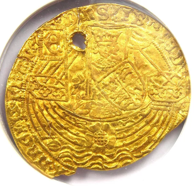 1467 Britain England Edward IV Gold Ryal Gold Coin - NGC Certified - Rare!
