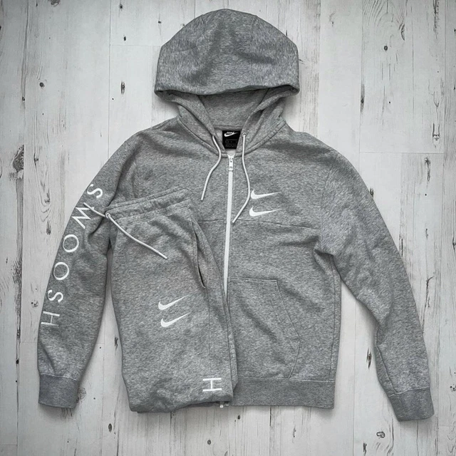 MENS NIKE SPORTSWEAR Swoosh Tech Fleece Full Tracksuit, Black and Gold Small £120.00 PicClick UK