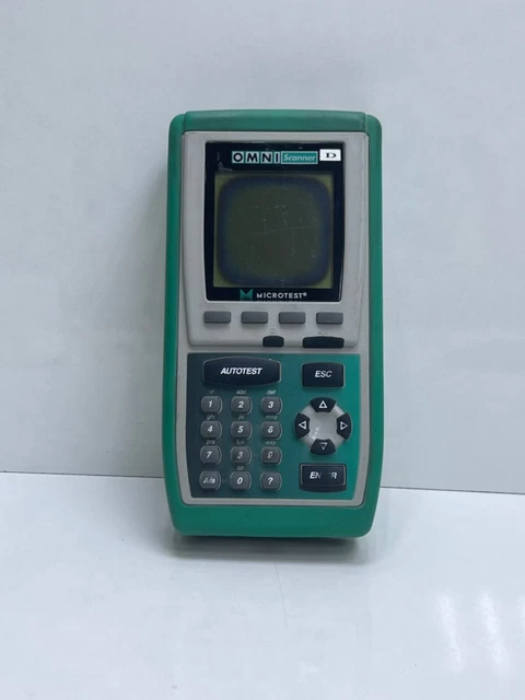Microtest Scanner FLUKE NETWORKS MICROTEST OMNIScanner Digital Cable Analyzer For Parts £ ...