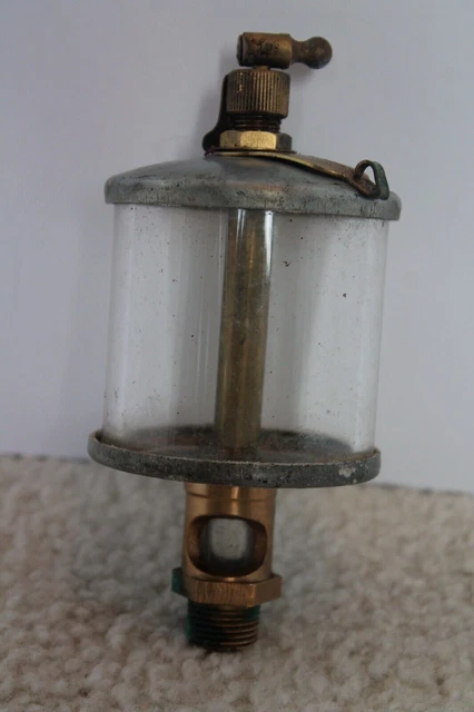 Michigan Lubricator Oiler X12A4 Hit & Miss Engine Brass & Metal