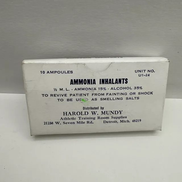 ammonia inhalants vintage 10 Total New