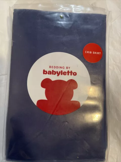 Babyletto Blue Crib Skirt In Bloom Brand New  57 x 28 x 12