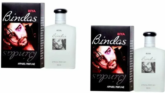 Paquete de 2 100 ml de ropa Riya Bindaas perfume para hombre