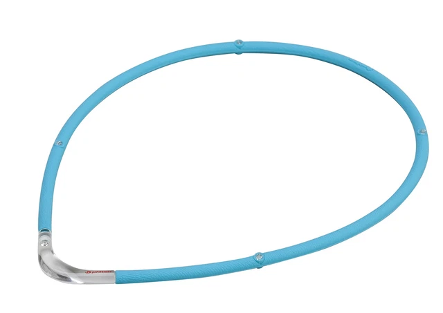 Collar Phiten RAKUWA Collar Titanio Magnético S- || Azul x Transparente 45cm