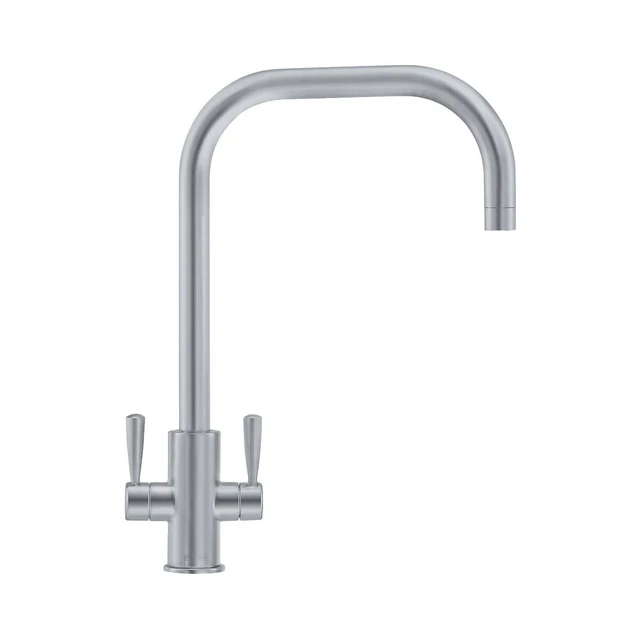 FRANKE USPOUT KITCHEN Tap Ascona Silk Steel Finish Dual Lever