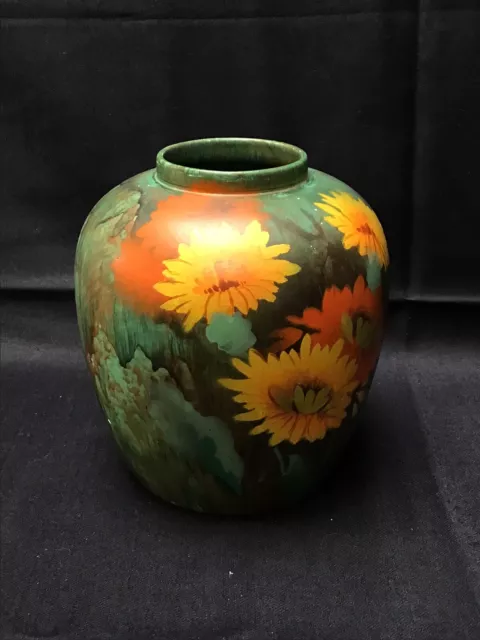 1930s Vase Hand Painted