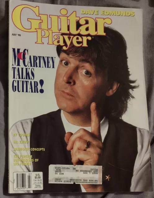 Guitar Player Magazine July 1990 - Paul McCartney Talks Guitar Beatles