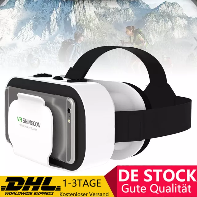 VR Brille Virtual Reality Headset 3D 360° für Smartphones Handy für Android iOS