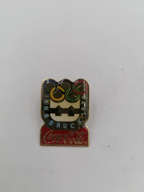 PIN'S JEUX OLYMPIQUES JO SPORT COCA-COLA Cortina 56 signé The coca cola