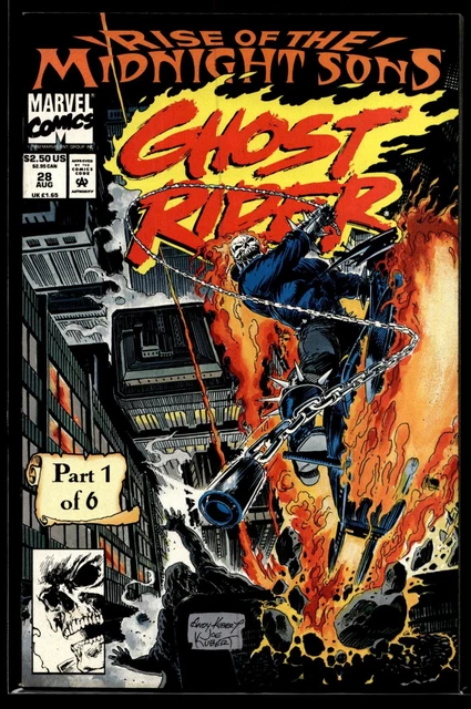 RISE OF THE Midnight Sons Ghost Rider #28 Marvel 1992 Horror £4.50 ...