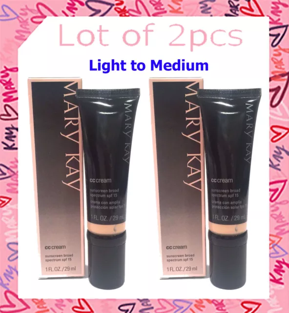 Mary Kay CC Cream SPF 15 Light to Medium  Neu 29 ml 2026 EXP LOT OF 1 2 PCS