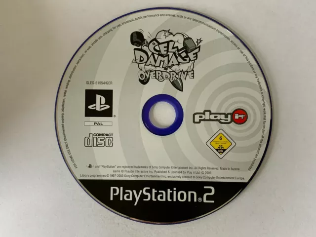 PS2 Cel Damage Overdrive solo CD Sony PlayStation 2