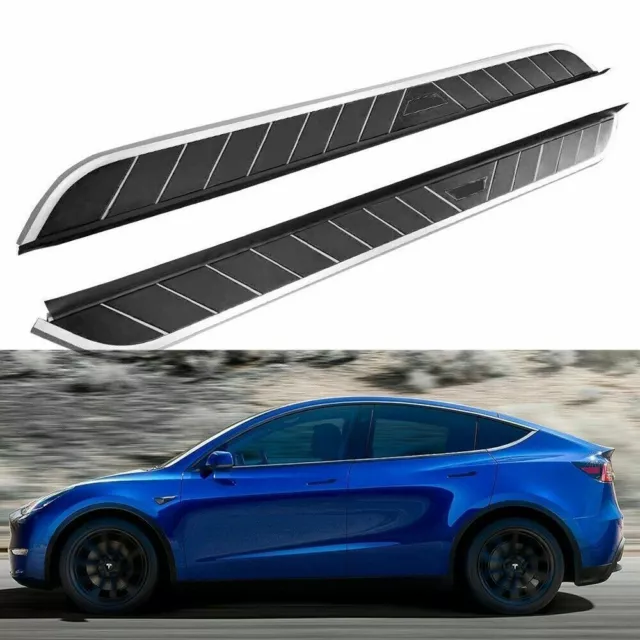 Fits for  2020-2024 Tesla Model Y Fixed Side Step Running Board Nerf Bar