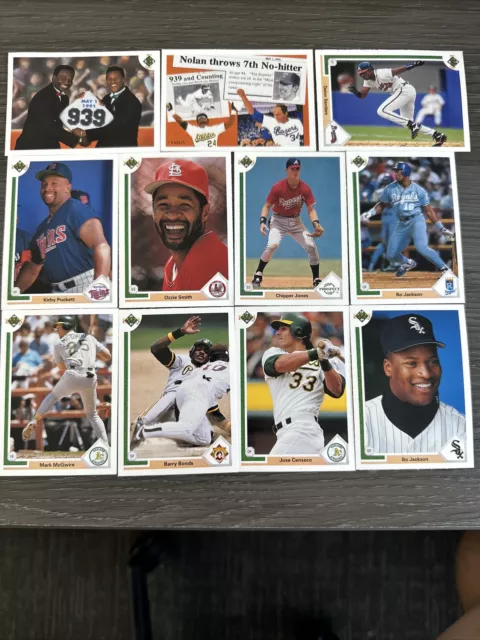 Lote de 11 cartas 1991 Upper Deck alto valor