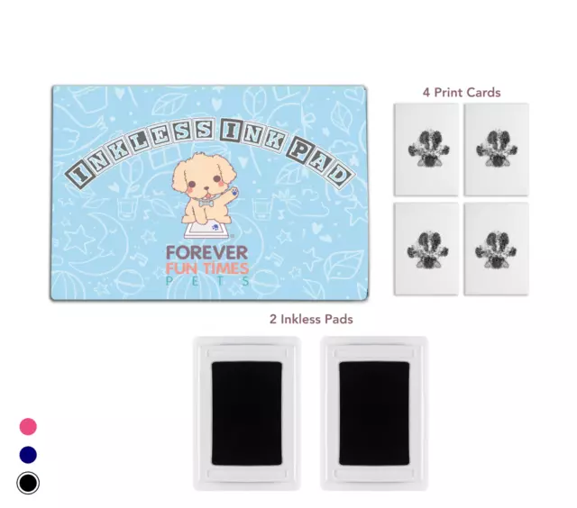 Almohadillas sin tinta para mascotas - Kit de impresión de patas - 100% seguras y aptas para mascotas para su perro / gato