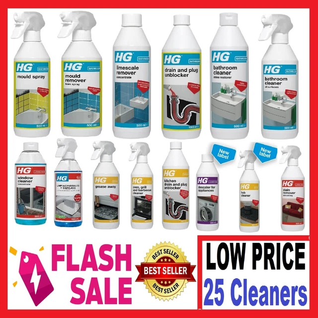 HG MOULD FOAM Spray Oven Cleaner Stain Remover Bathroom Cleaner Hob
