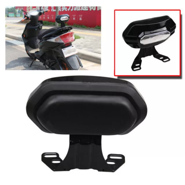 Motorbike Universal Sissy Bar Rear Passenger Back Rest Backrest Pad Cushion